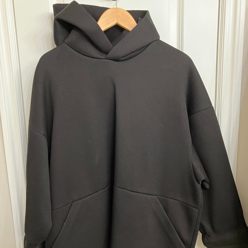 COS oversized hoodie, black, Size S